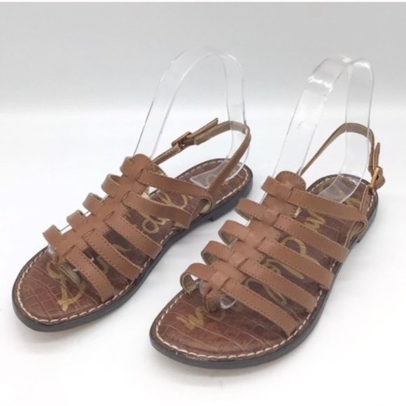 Sam Edelman NEW Garland Leather Caged Flat Sandals - Picture 2 of 6
